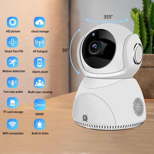 HD 1080P Kamera 360° Panoramik PTZ Kablosuz Wifi Kamera