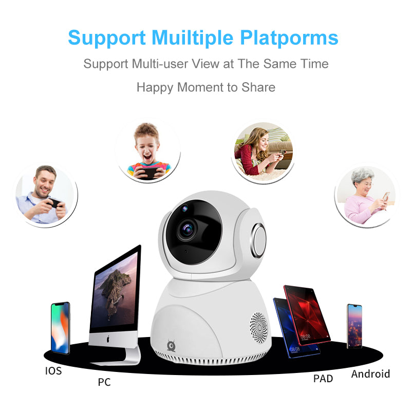 HD 1080P Kamera 360° Panoramik PTZ Kablosuz Wifi Kamera